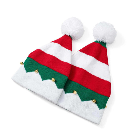 Knit Jingle Bell Beanie Christmas Hat