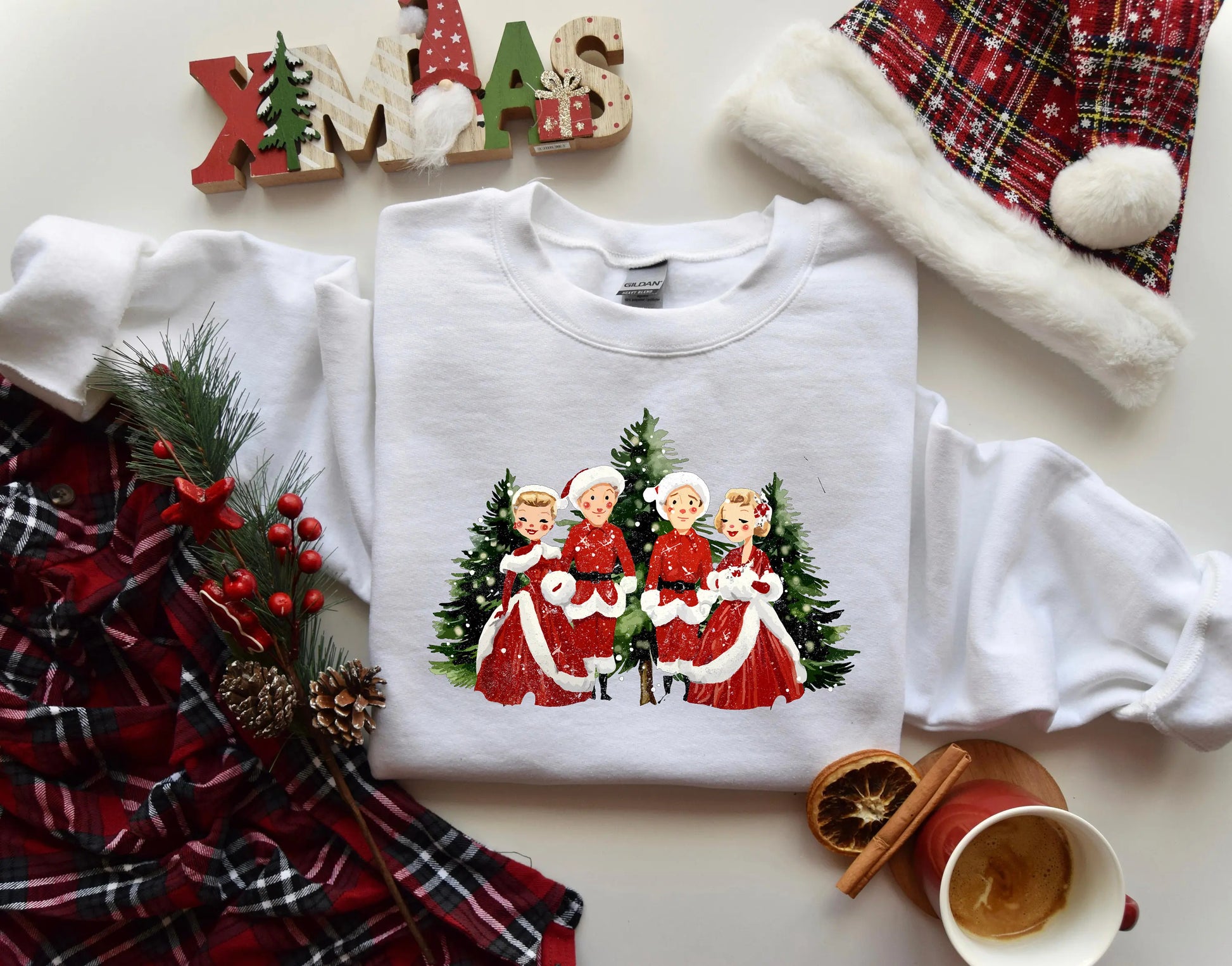 Hot Sale White Movie Song Girl Gifts Women Christmas Hoodie Hoodies-L