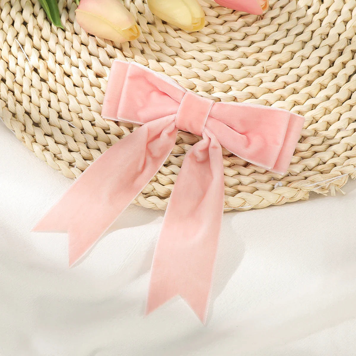 French Red Black Fashion New Year Festival Christmas Hair Accessory Pink Accessories-L