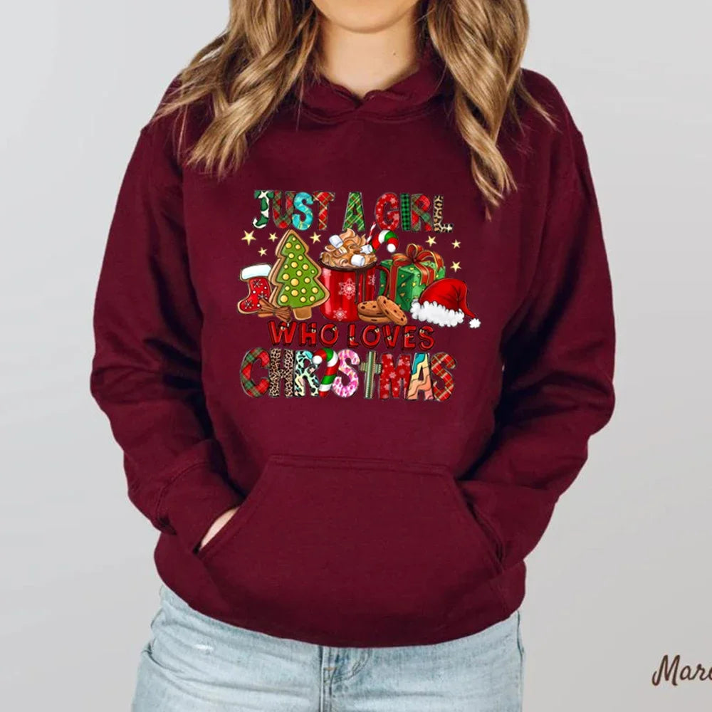 Christmas Holiday Lover Gift Hoodie Wine Red / S Hoodies-L