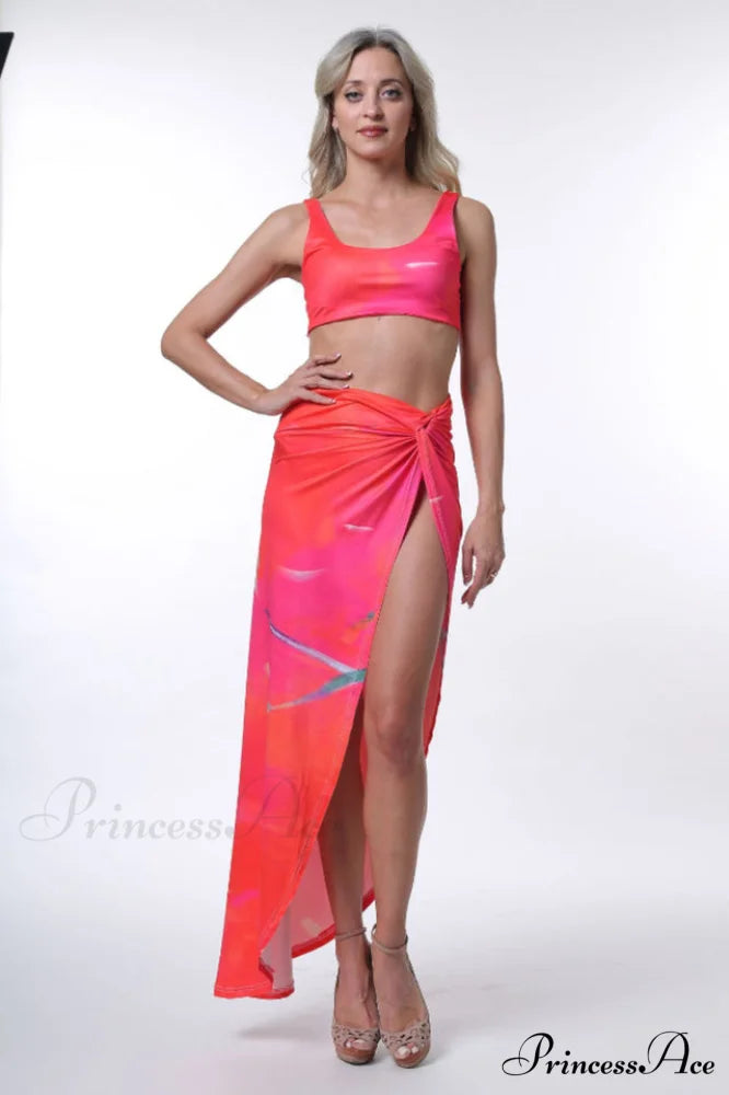 A In Girls Charming Cover Up Set S / 2#
