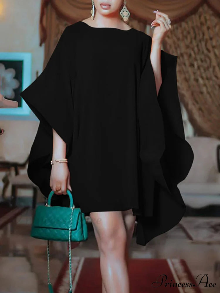 A-Line Sleeveless Pleated Solid Modern Color Halter-Neck Maxi Dresses BLACK / S