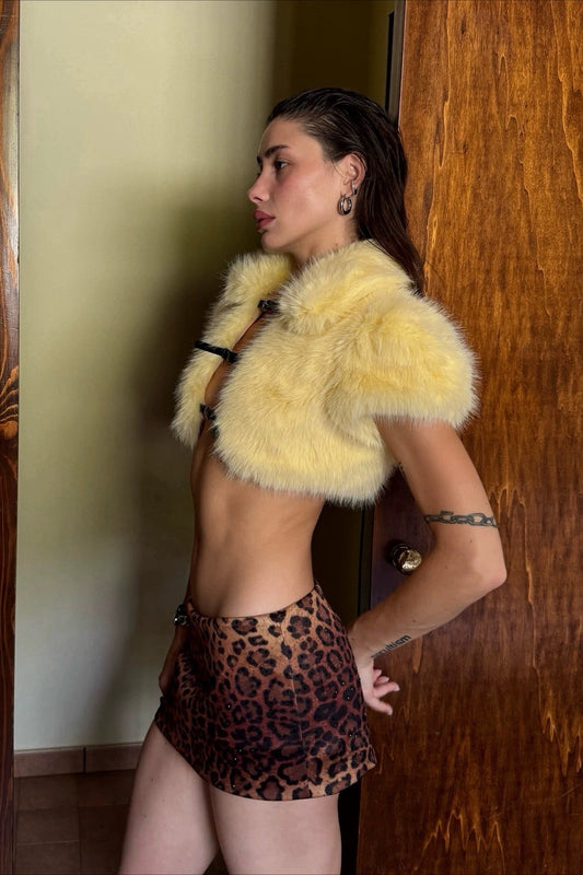 Sexy Cape Design Drawstring Solid Plush Coat