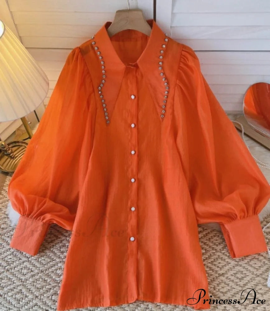 Abigail Women’s Blouse orange / One Size