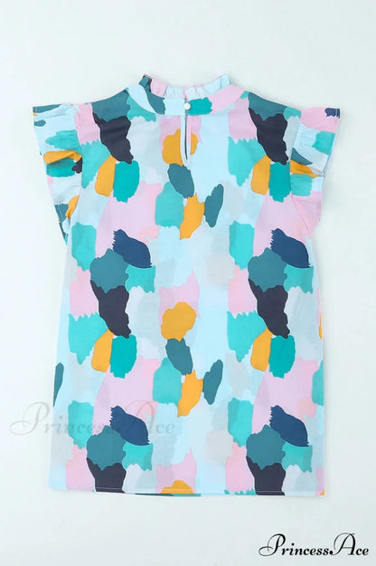 Abstract Elegant Print Top