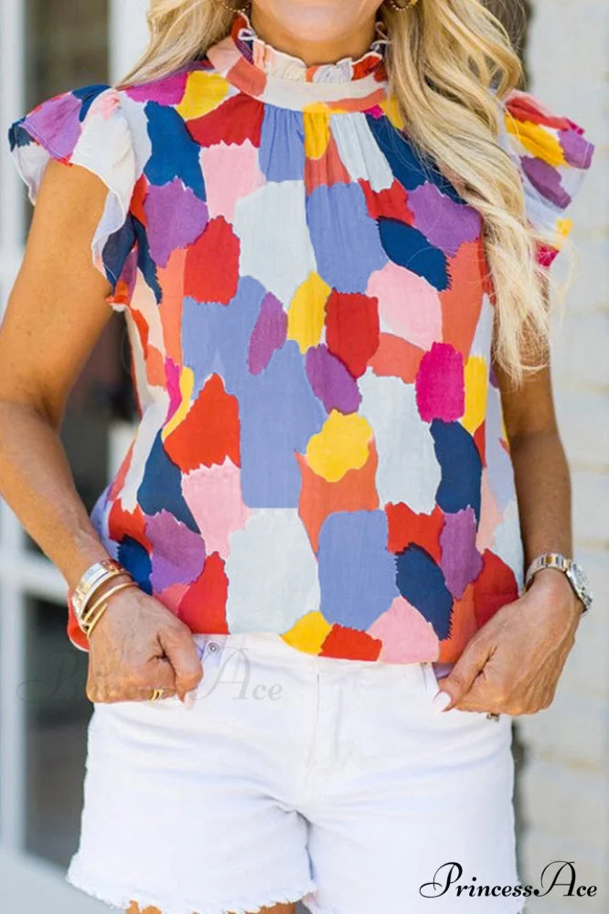 Abstract Elegant Print Top M / Abstract Print #2