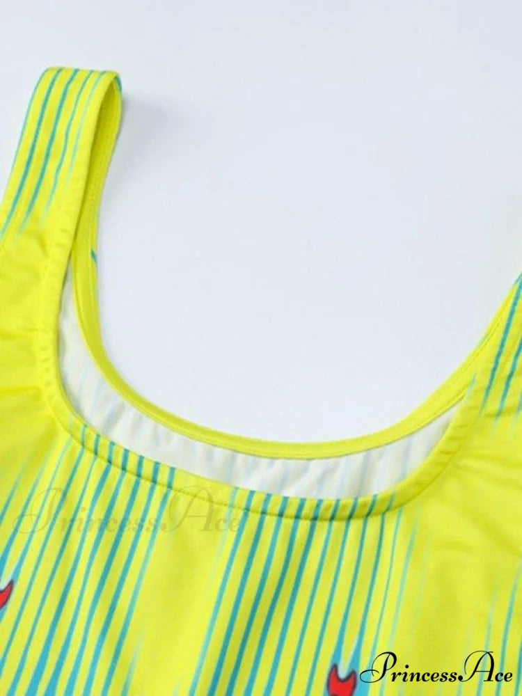 Abstract Line Print Trendy Tee Mini Dress