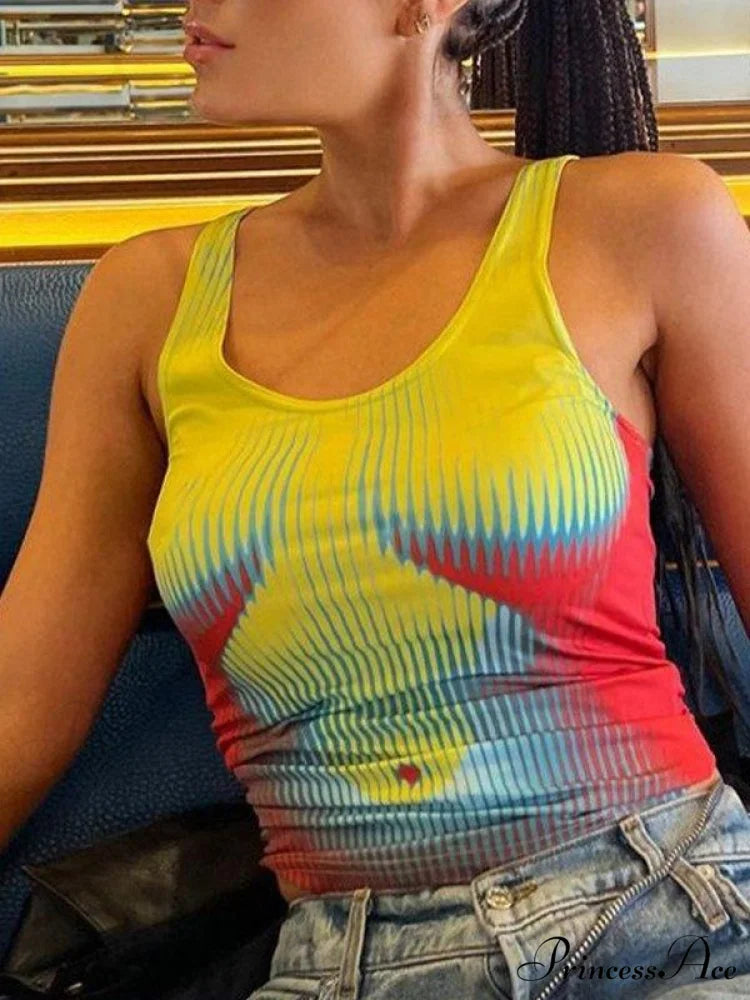 Abstract Line Print Trendy Tee Mini Dress