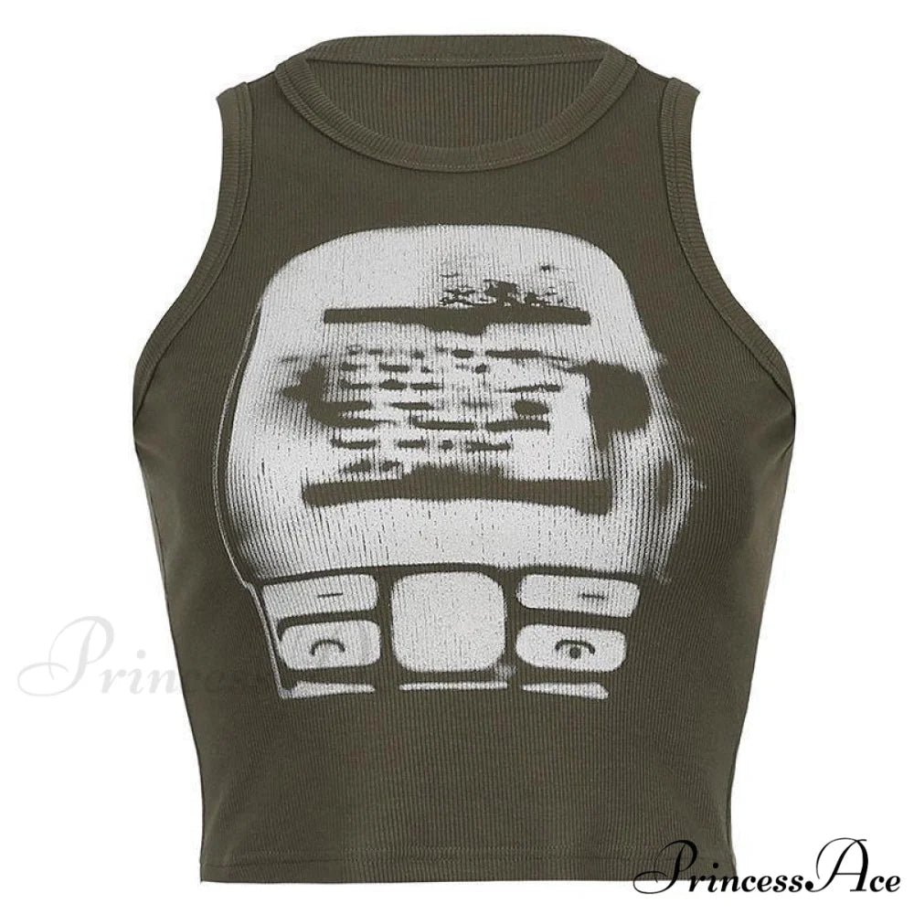 Abstract Print Graceful Maxi Dress