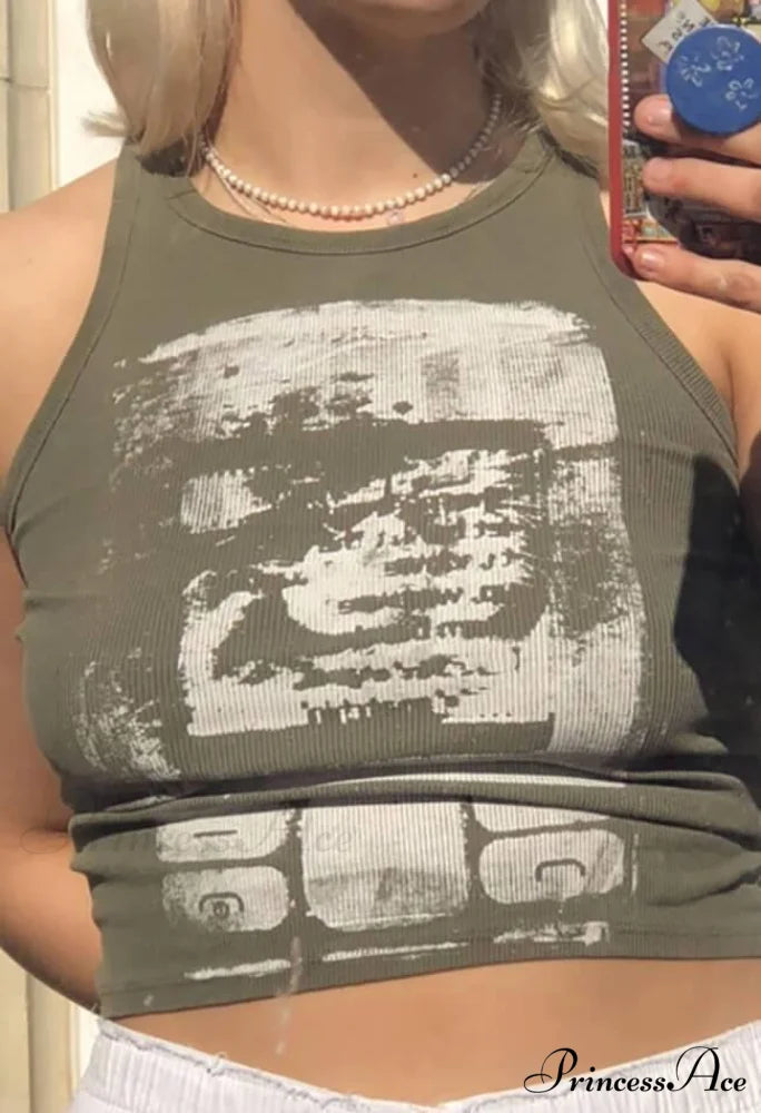 Abstract Print Graceful Maxi Dress