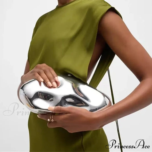 Acrylic Geometric Form Evening Clutch wristlet-250126