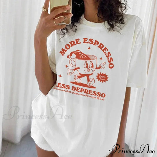 Additional Java Amusing Coffee T-shirt WHITE / S t-shirt-250223