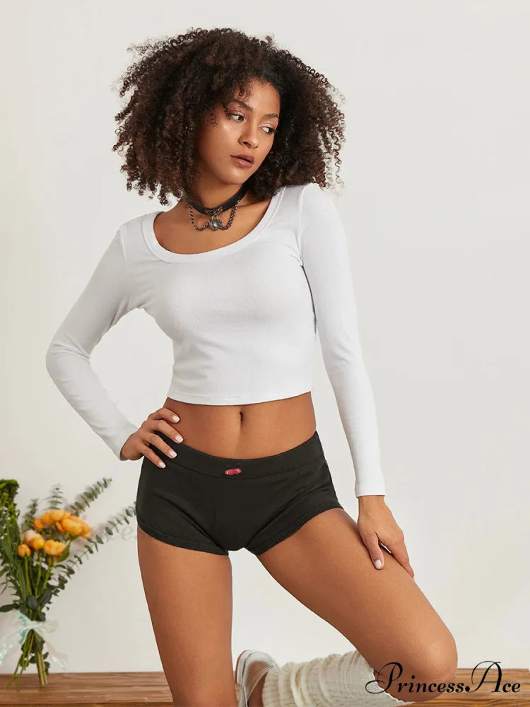 Adorable Pattern Low Cut Lounge Short short-250223