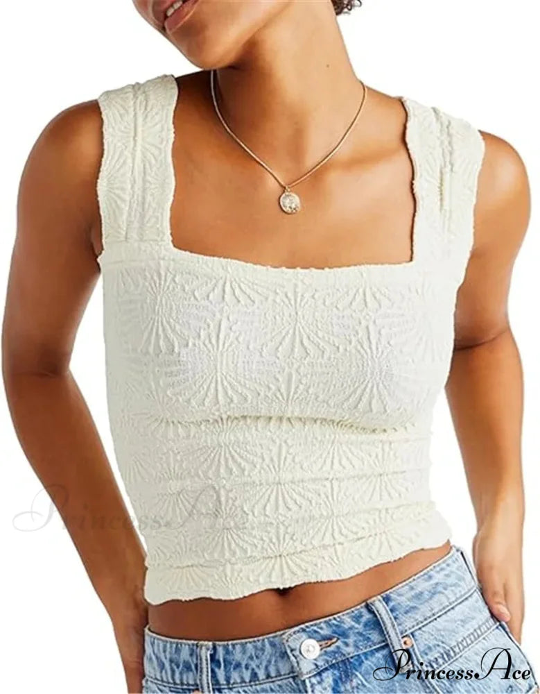 Affectionate Correspondence Square Crop Top white / S croptop-250223