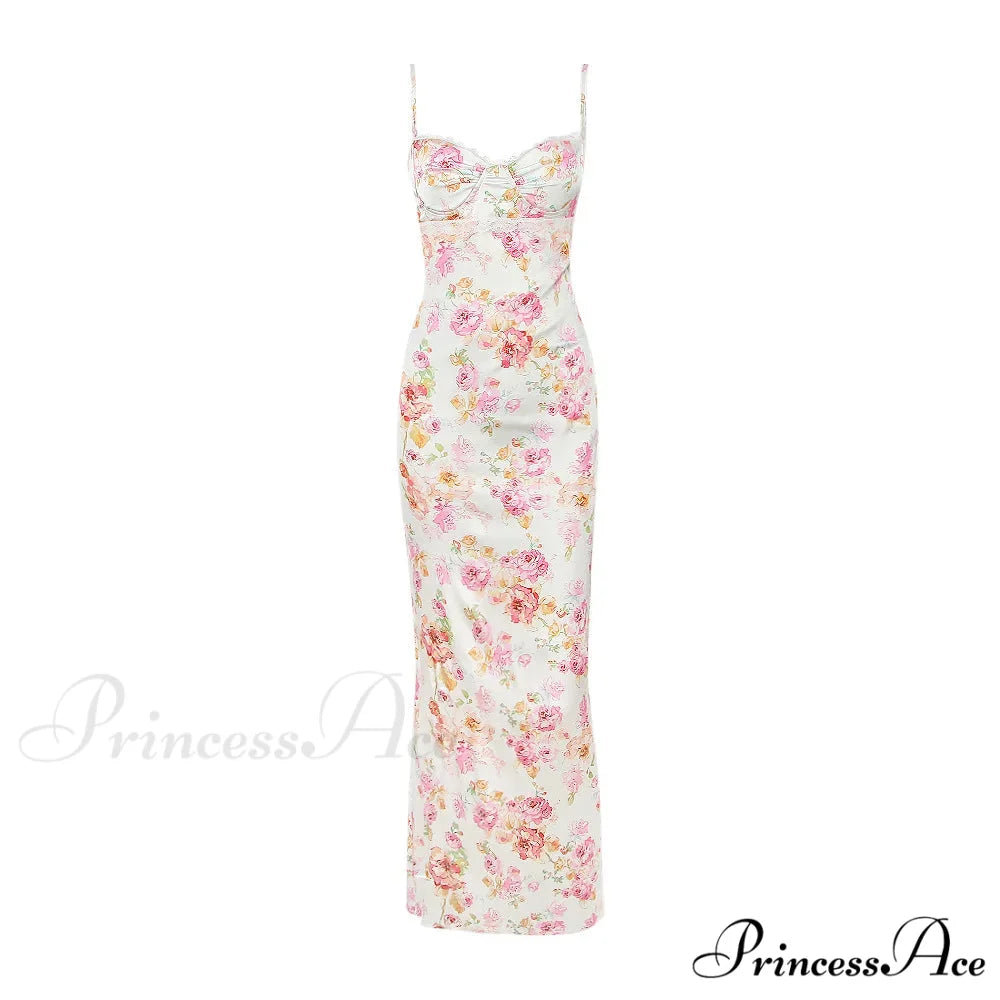 Agness Floral Stylish Maxi Bodycon Dress