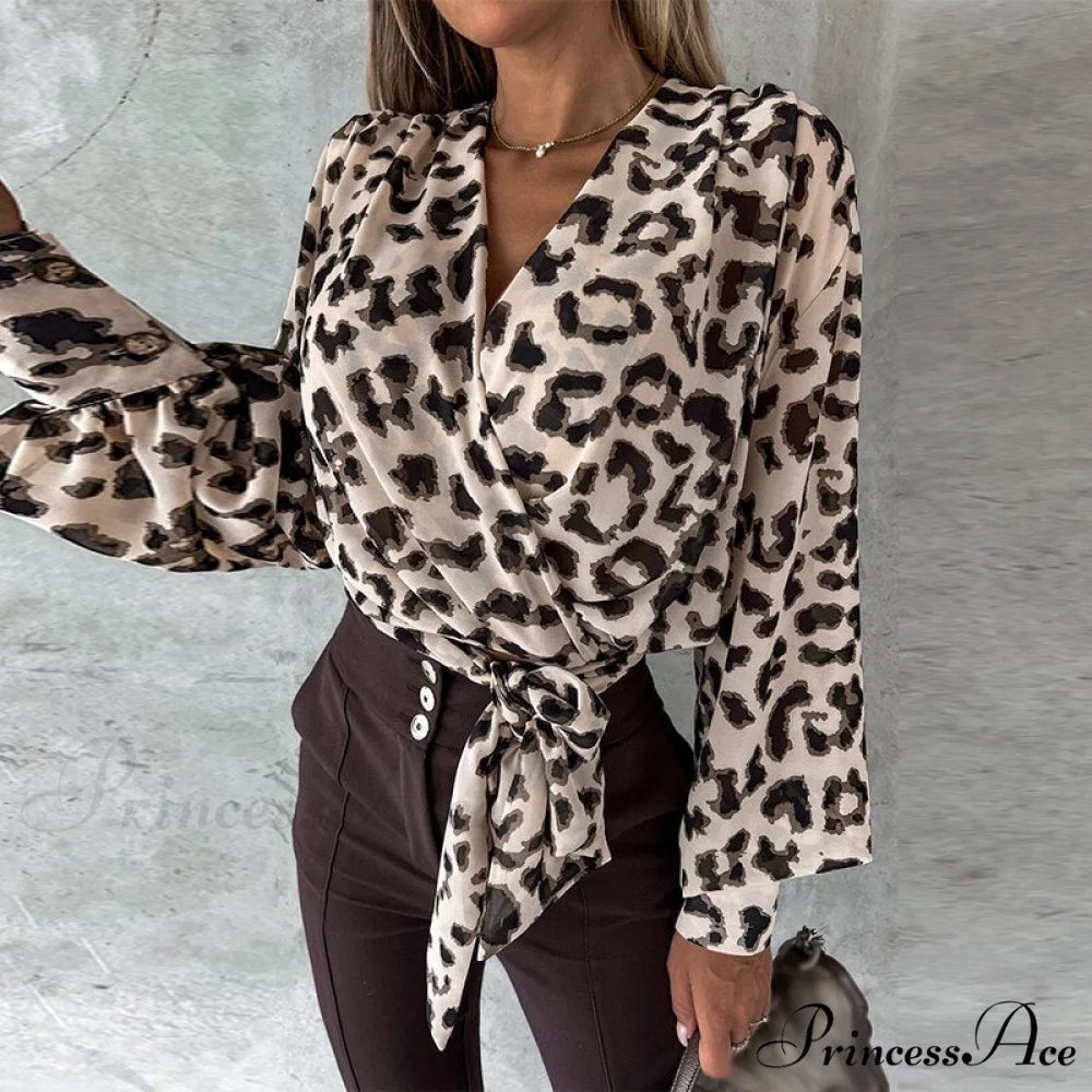 Alana Women’s Blouse Leopard / S