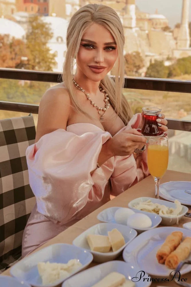 Alexandrine Puff Stylish Sleeve Mini Dress