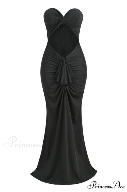 Alina Elegant Maxi Dress XS / Black