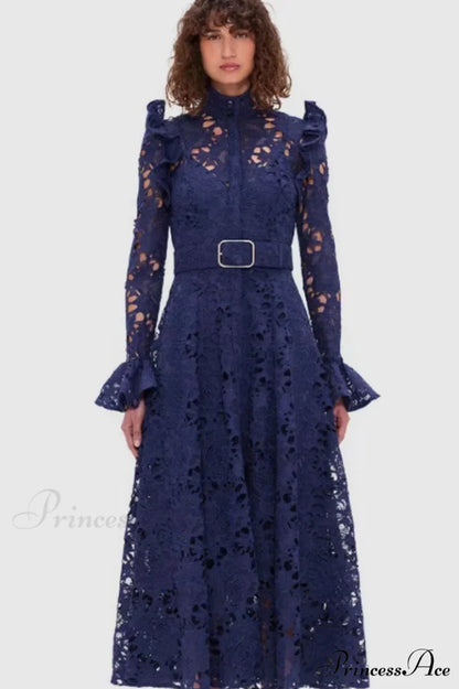 Aliyah Lace Fashion Charming Sleeve Midi Dress