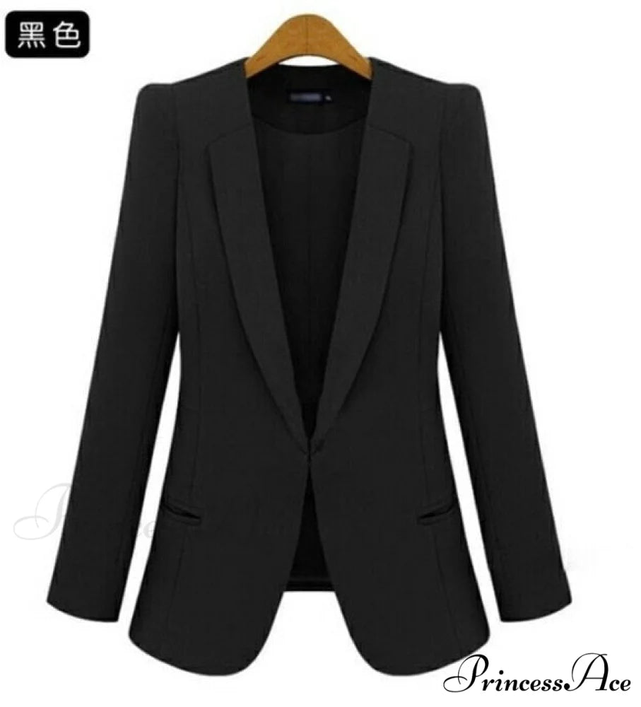 All-match Short Slim long-sleeve Blazer black / XS