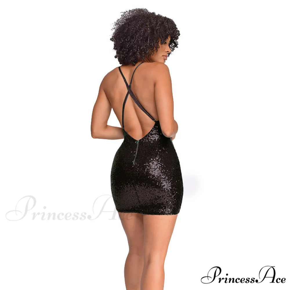 All The Drama Charming Sequin Mini Dress