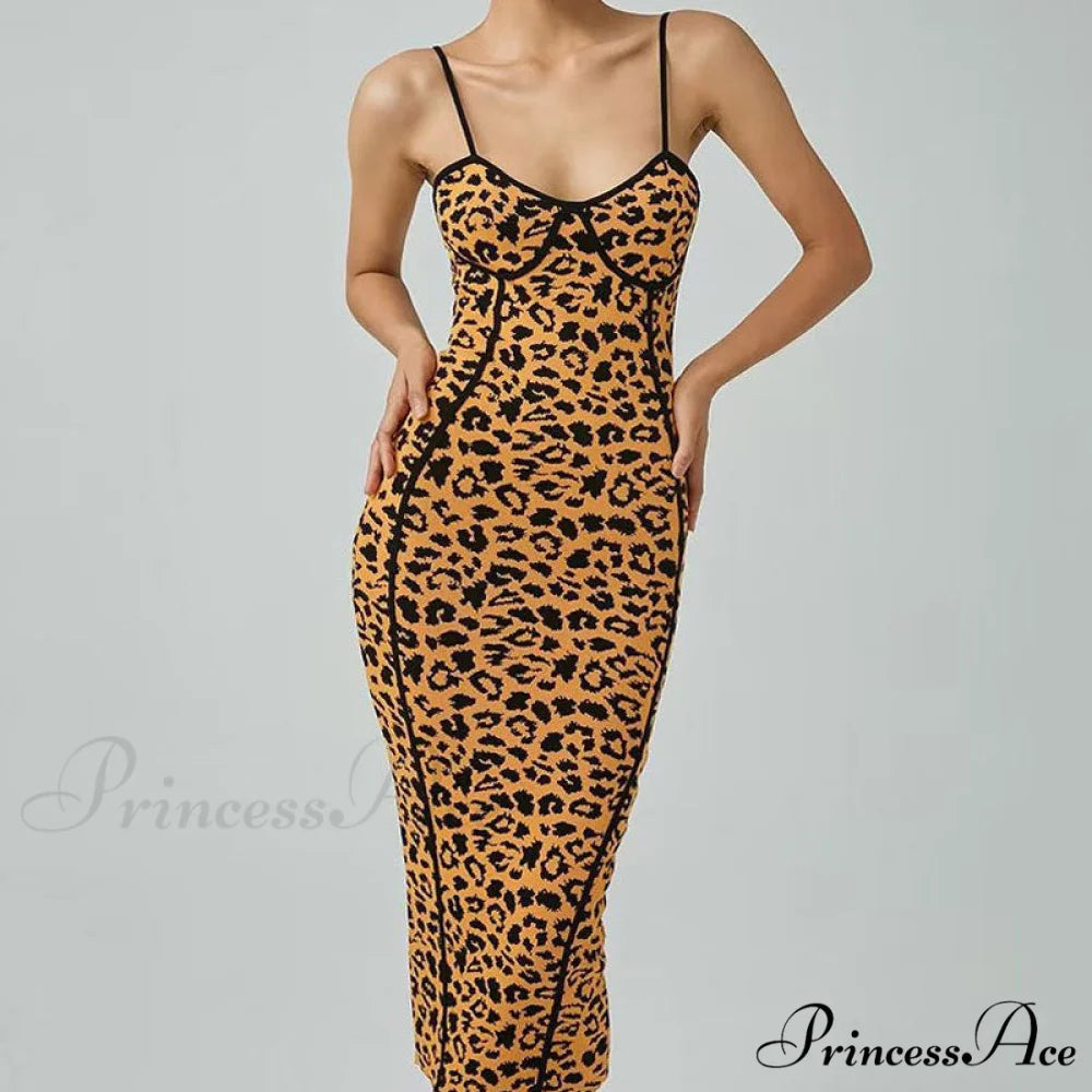 Alluring Sheer Mesh Trim Glove Classic Bandeau Party Mini Dress - Black S / Leopard