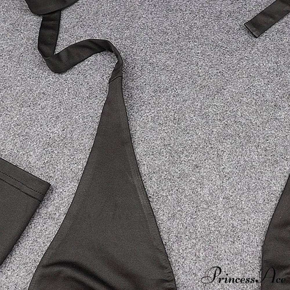 Alluring Solid Color Cowl Neck Classic Studded Halter Crop Top - White L / Black