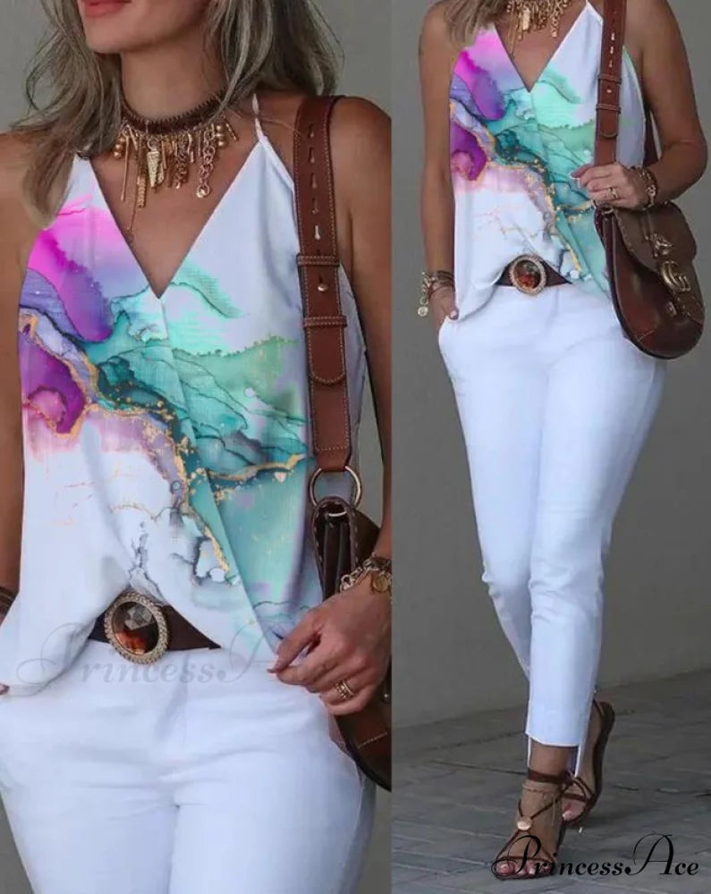 ALSU Women’s Top Input: BLACK JEANS Output: Black Denim Jeans Input: BLUE DRESS Output: Blue Midi Dress Input: WHITE