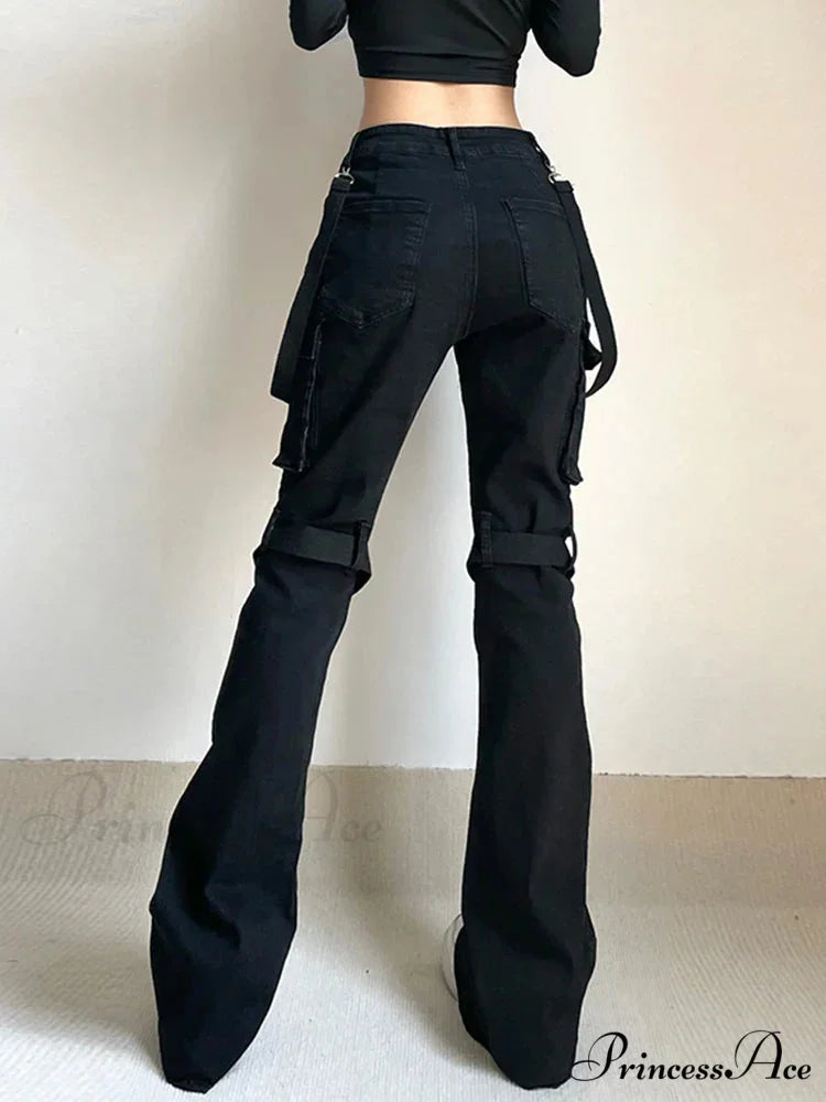 AltGoth Harajuku E-girl Halloween Pants Black / S