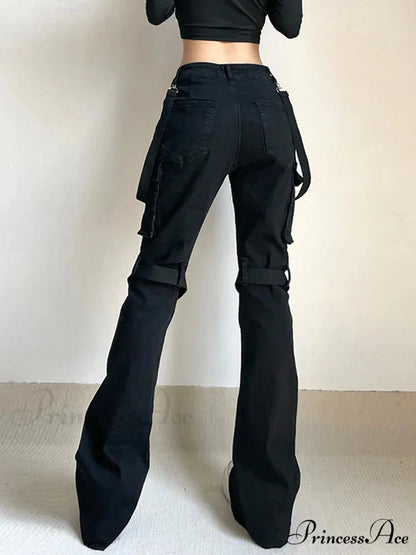 AltGoth Harajuku E-girl Halloween Pants Black / S