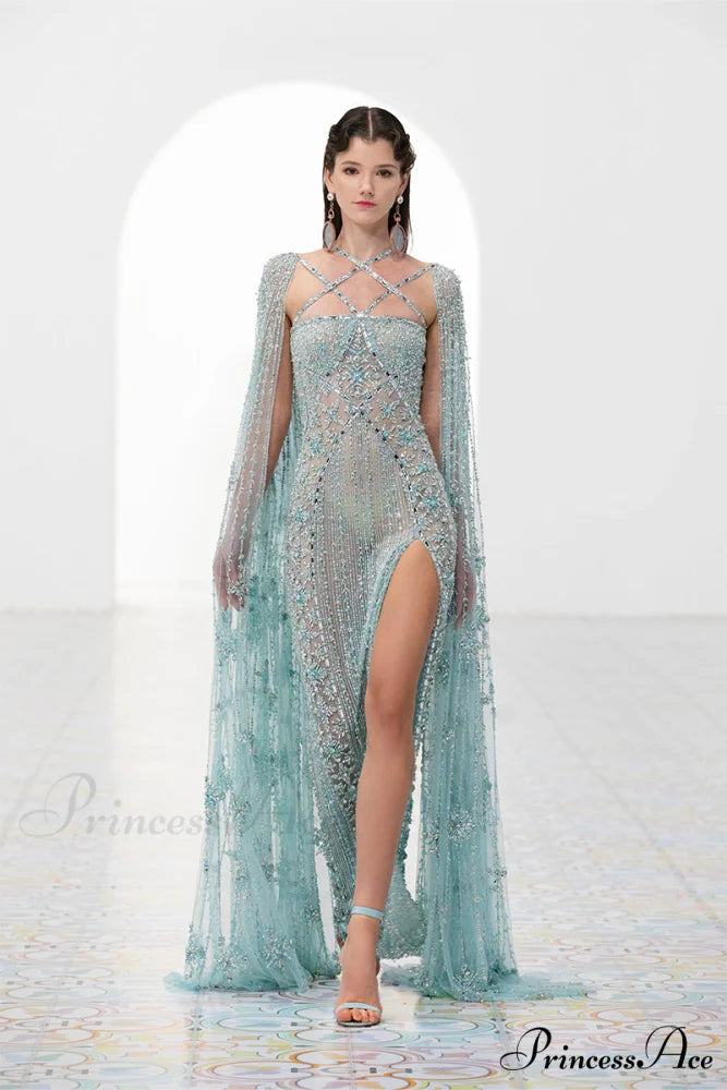 Alyce Beaded Graceful Maxi Dress