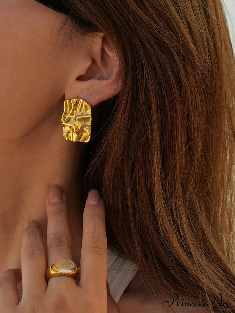 Amalfi Charming Coast Earrings Golden / One Size
