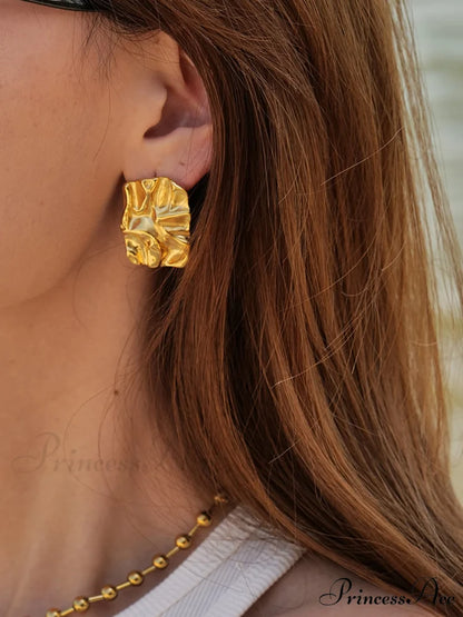 Amalfi Charming Coast Earrings Golden / One Size