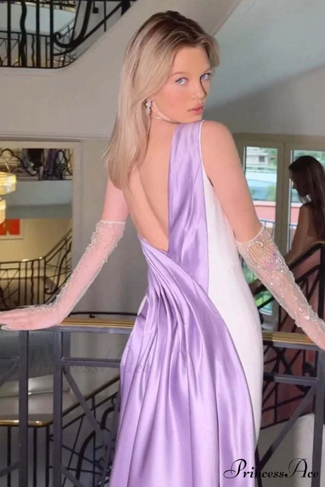 Ameena Beaded Graceful One-Shoulder Midi Dress