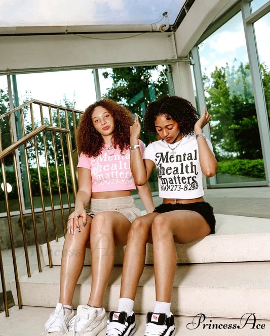American Display Waist Letter Graphic T-shirt t-shirt-250223