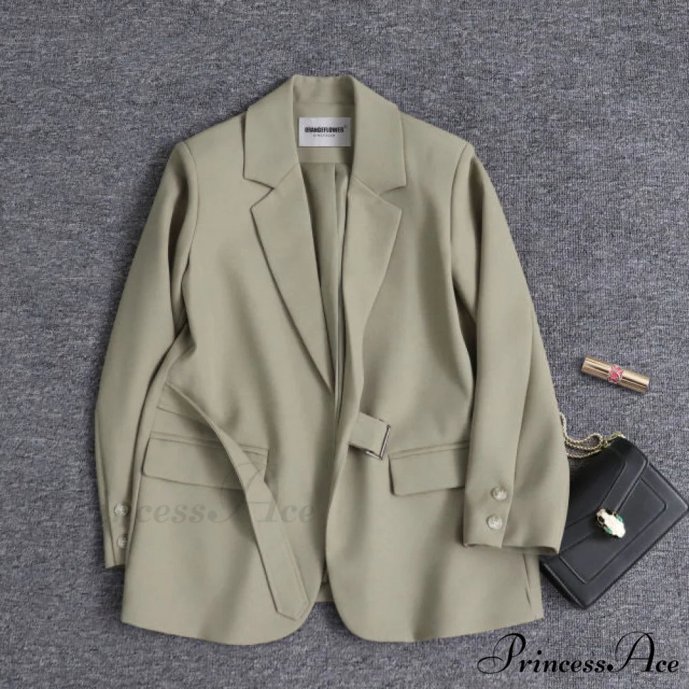 Amy Fashion -fashion Sutumn New Women Fashion Casual Blazer green / S