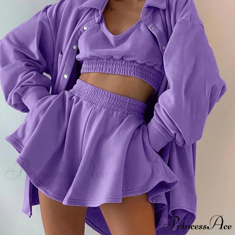 and Hoodie - Tracksuit Outfits Sweat Brief Pants Joggers Women’s Femme Sweatpants with Oversize Set Suit 3-piece set-03