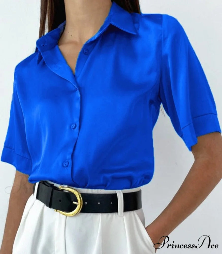 Andrea Blouse Blue / S