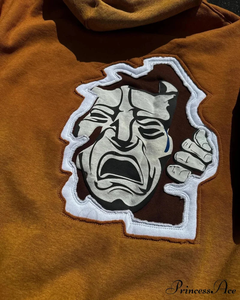 Animated Patch Embroidered Stylish Hoodie hoodies-241228