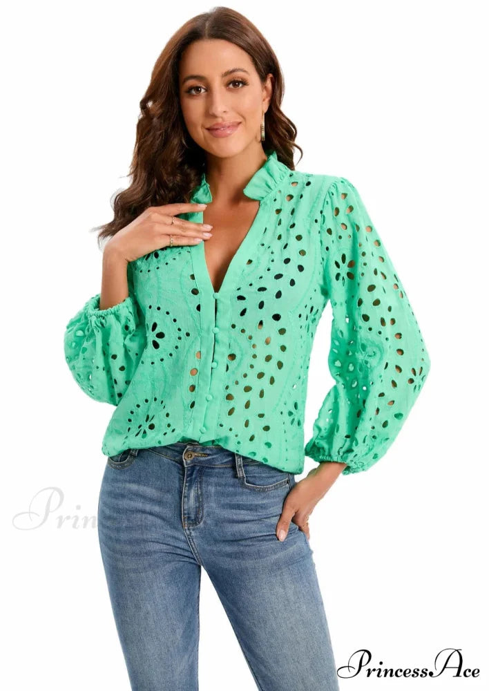 Antalina Blouse Green / S