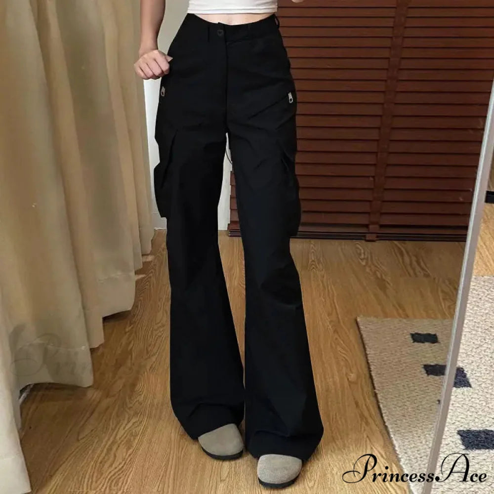 Antique American Freight High Waist Trousers pants-241228