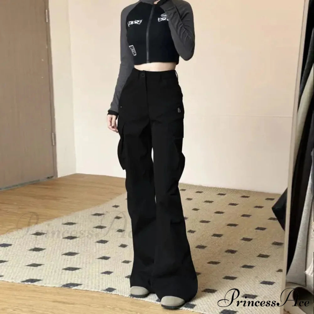 Antique American Freight High Waist Trousers pants-241228