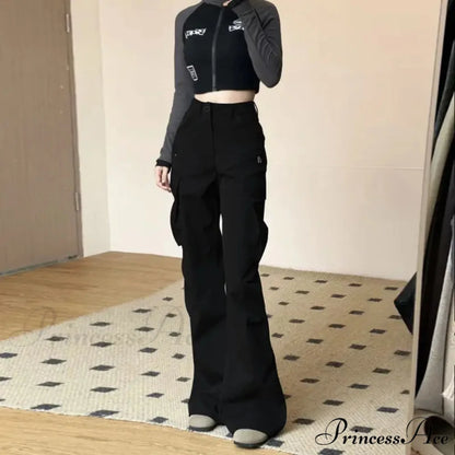 Antique American Freight High Waist Trousers pants-241228