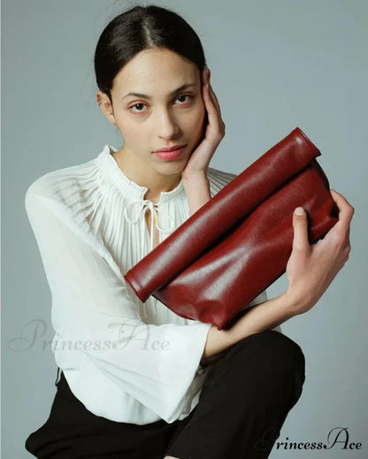 Antique Gentle PU Leather Pouch Wristlet wristlet-250126