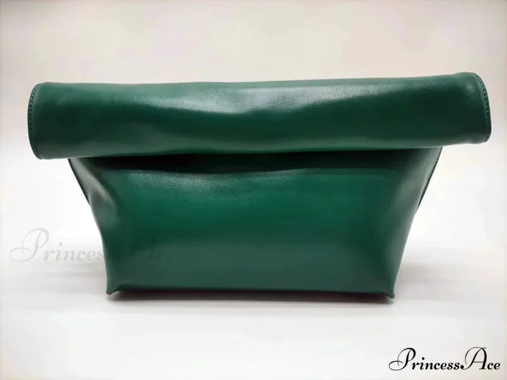 Antique Gentle PU Leather Pouch Wristlet Green wristlet-250126