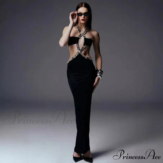 Antique Gothic Bandeau Bodycon Beaded Prom Dress promdress-250223