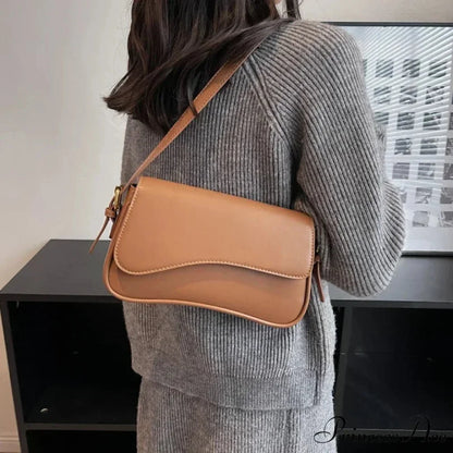 Antique Leather Designer Crossbody Shoulder Bag shoulder-250126