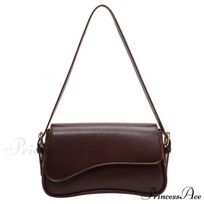 Antique Leather Designer Crossbody Shoulder Bag Coffee shoulder-250126