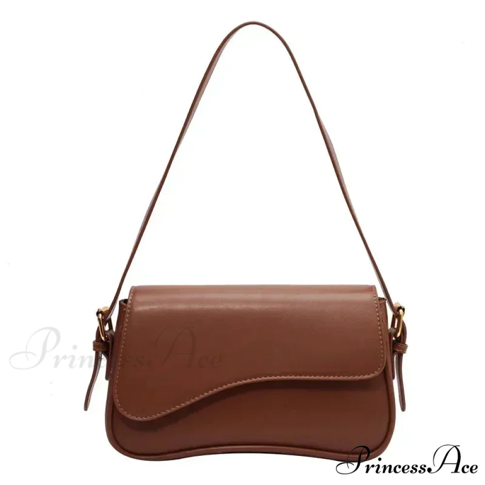 Antique Leather Designer Crossbody Shoulder Bag Red Brown shoulder-250126