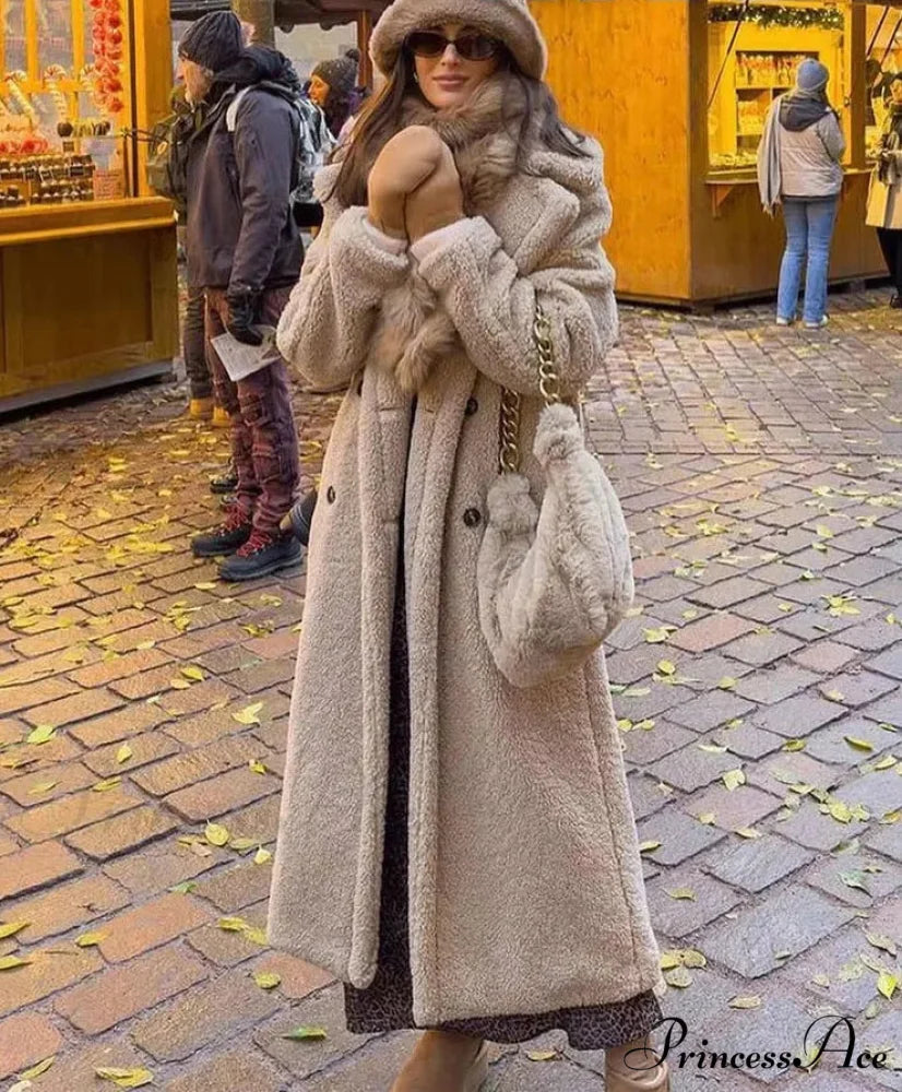 Antique Wool Blend Dual-Buttoned Overcoat overcoats-241228